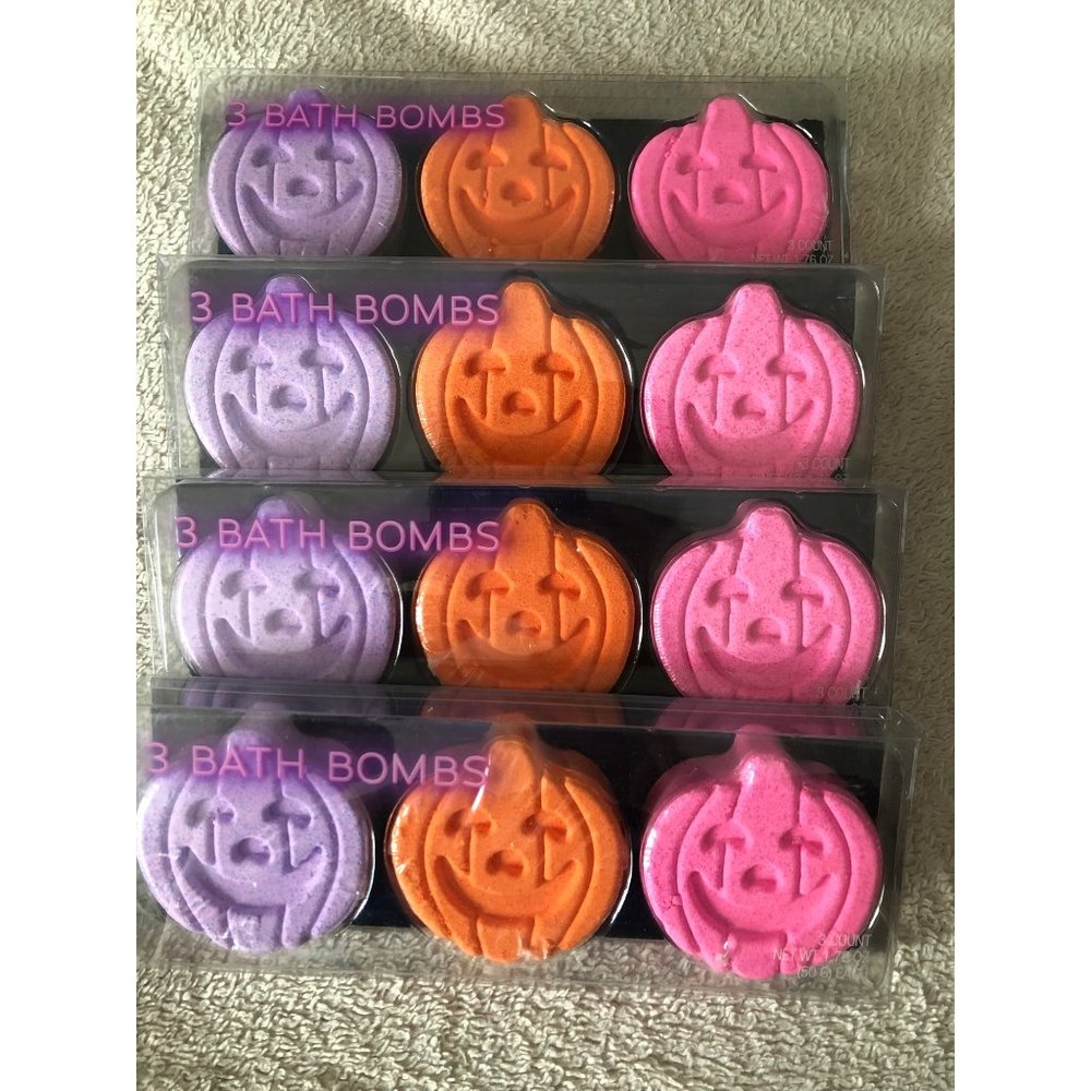 COPY - Halloween pumpkin bath bombs per pack